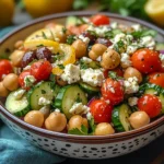 Salade Pois Chiches Grecque Feta