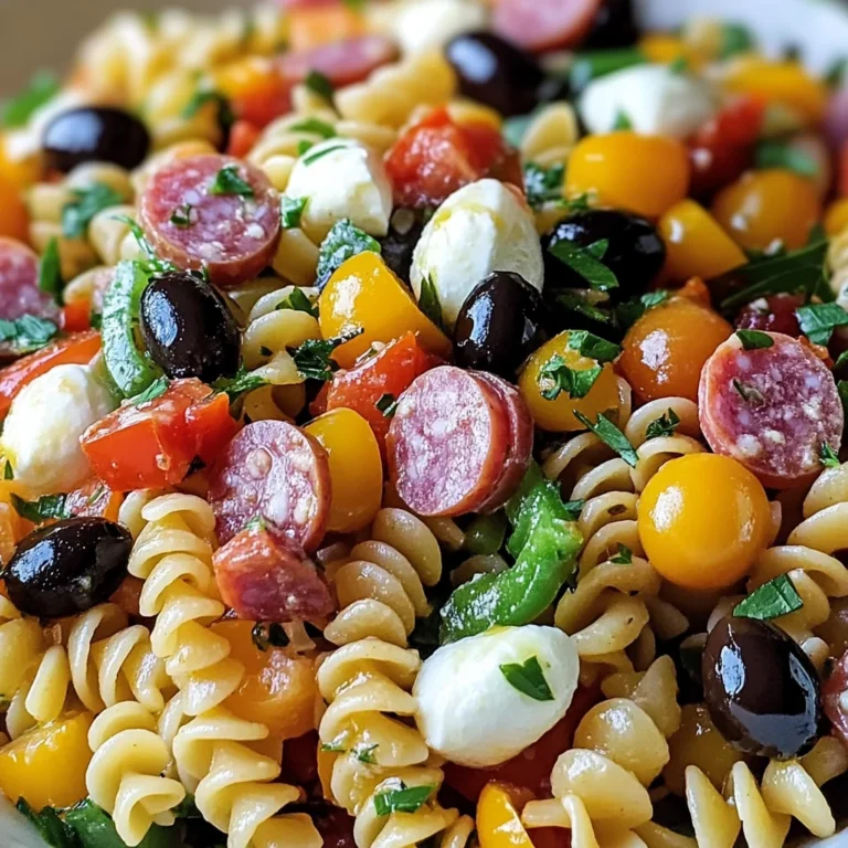 Salade de pâtes à l'italienne
