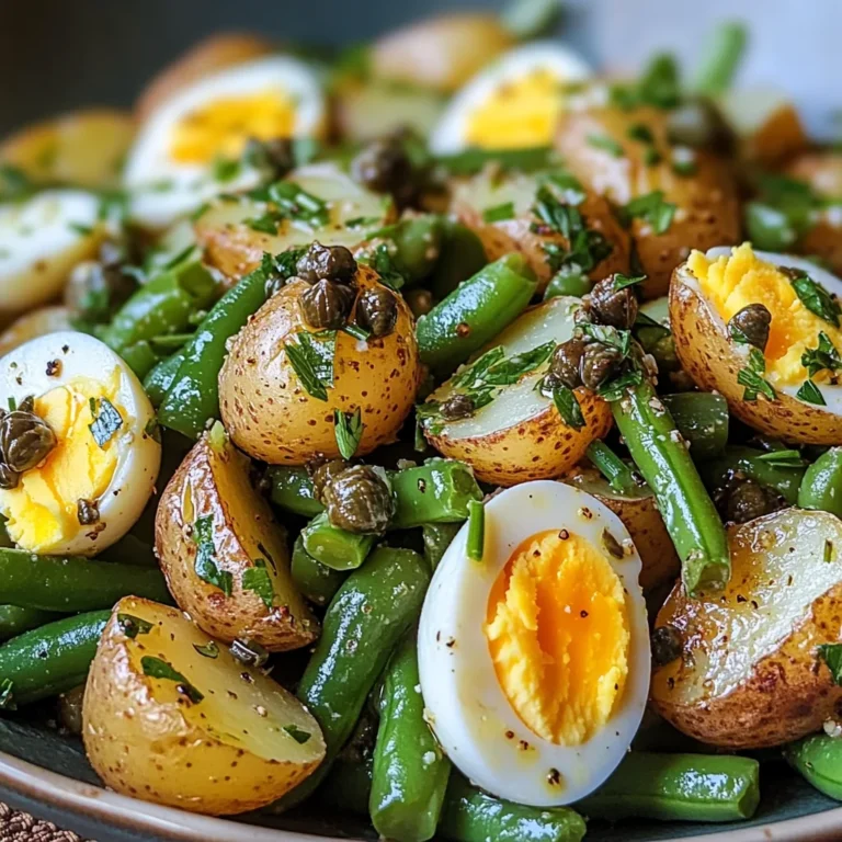 Salade de pommes de terre et haricots verts